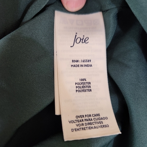 Joie Dress Artic Animal Spot Lined Hunter Green, sz XXL Plus Size - Picture 9 of 11